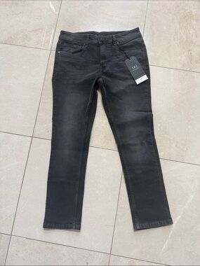 Slim Black Men's Jeans by tpj, Brand New, 32W X 30L